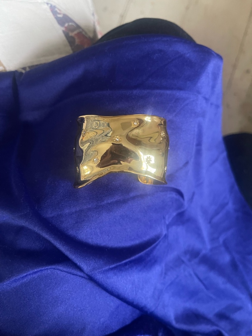 Gold Alexis Bittar Statement Cuff Bracelet - Elegant Women's Accessory